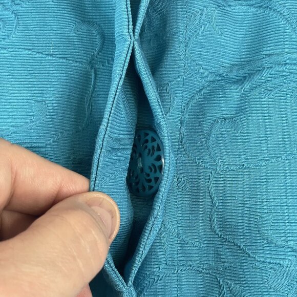 Chico's Career Jacket Womens 2 Large Button Up Overcoat Trench Business Casual - Picture 6 of 12